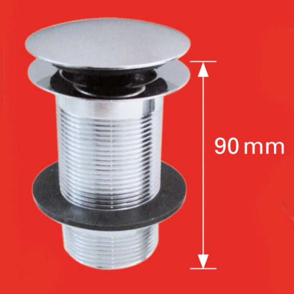 Click Verschluss Schaftventileinsatz 6/4 L 90 mm Satin-Nickel